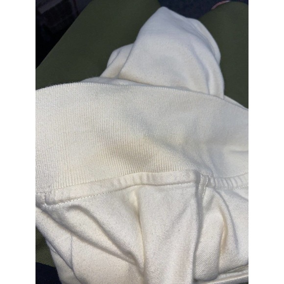 Harley Davidson Mens Collared Shirt 2008 1/4 Button Up Size L Cream Embroidered - Picture 6 of 7